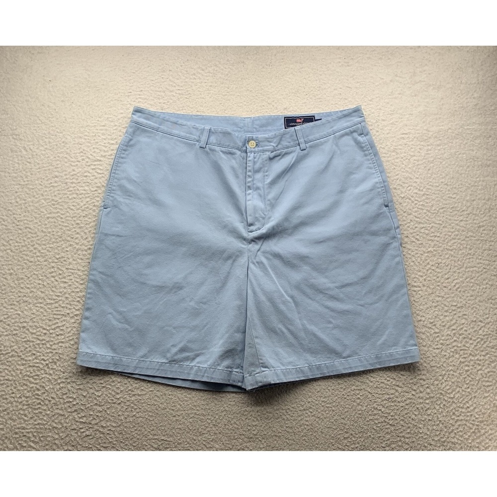 Vineyard Vines Club Shorts Mens 40 Blue Twill Chino 9"‎ Golf Preppy Casual Dad